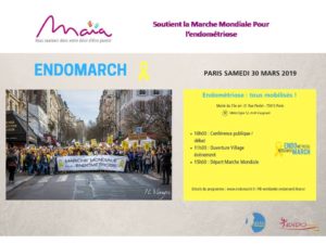 Marche Contre l'Endométriose le samedi 30 Mars 2019