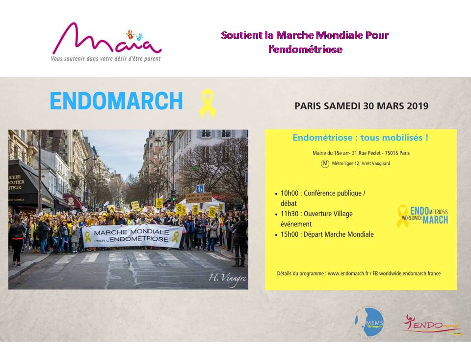 Marche Contre l’Endométriose le samedi 30 Mars 2019 Marche Contre l’Endométriose le samedi 30 Mars 2019